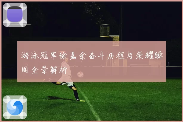 游泳冠军徐嘉余奋斗历程与荣耀瞬间全景解析